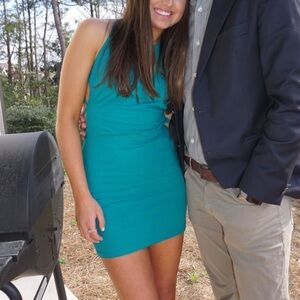 Cross cross open back mini dress